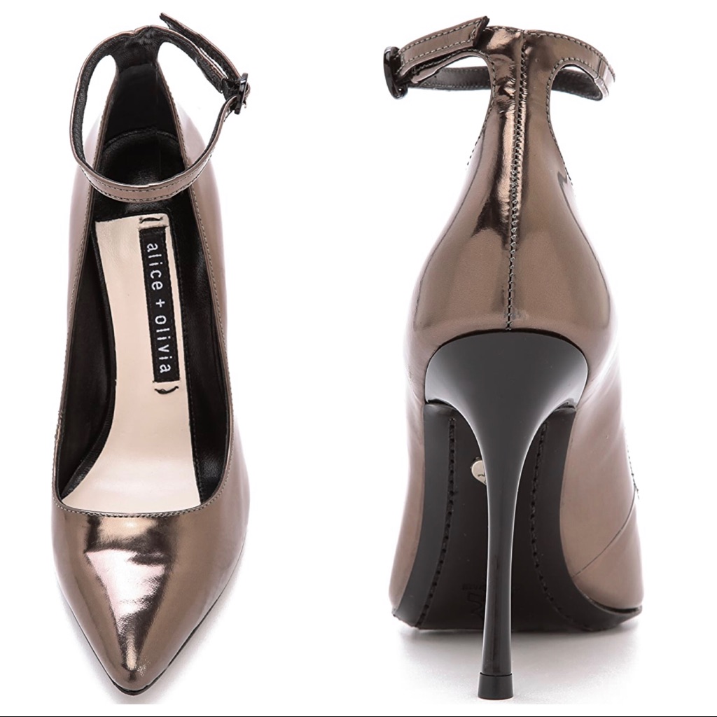 Alice + Olivia Dita Ankle Strap Pump